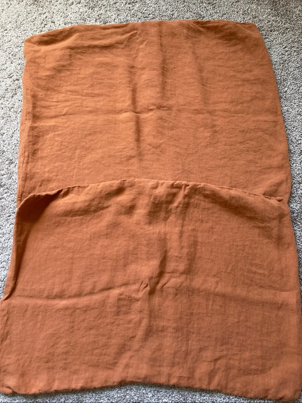 Parachute Two 100% Linen Standard Pillowcases Terra